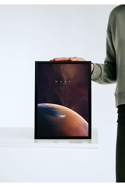 Arthopia Mars Planets Space The Space Pinterest Αφίσα με κορνίζα Υψηλής ποιότητας διακοσμητικό σχέδιο ζωγραφικής
