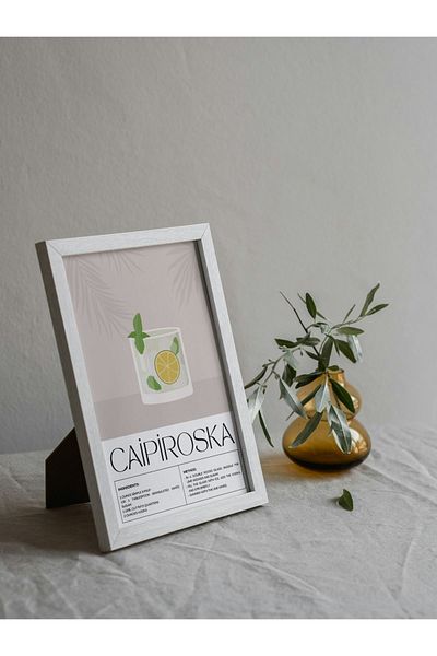 Arthopia Caipiroska Cocktail Cocktail Alcohol Pinterest Αφίσα με κορνίζα Υψηλής ποιότητας διακοσμητικό σχέδιο ζωγραφικής
