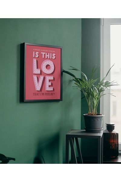 Arthopia Είναι αυτή η αγάπη; My Feeling Pinterest Πίνακας υψηλής ποιότητας σχεδίου με κορνίζα αφίσας