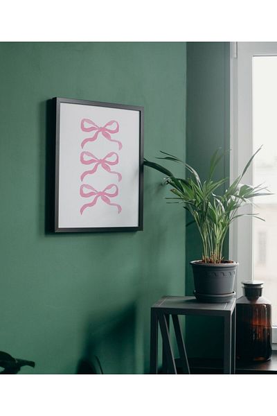 Arthopia Ροζ κορδέλα Ροζ κορδέλα Pinterest Πίνακας καλλιτεχνικού σχεδιασμού με κορνίζα