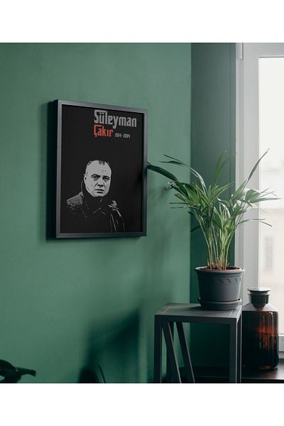 Arthopia Δώρο διακοσμητικό σχέδιο ζωγραφικής με κορνίζα αφίσας Süleyman Çakır Wolves Valley