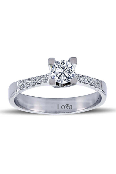 Lova Toplam 0,43 Karat Pırlanta Tektaş Yüzük - 1050092