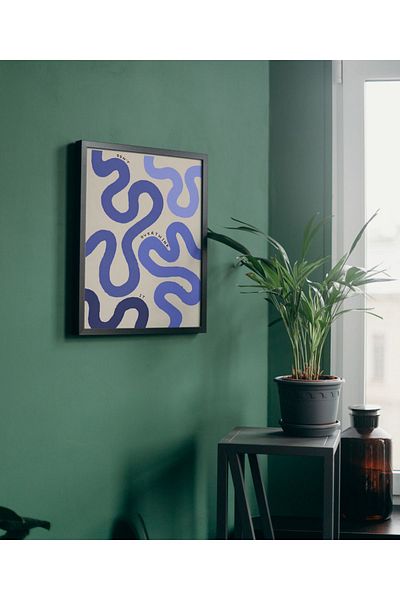 Arthopia Μην σκέφτεστε περίσσεις το Linear Gift Πίνακας καλλιτεχνικού σχεδιασμού με κορνίζα