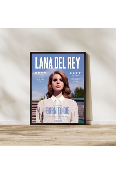 Arthopia Lana Del Rey Born To Die Πίνακας υψηλής ποιότητας με πλαίσιο αφίσας προσαρμοσμένου σχεδιασμού