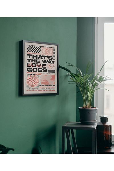 Arthopia Ημέρα του Αγίου Βαλεντίνου That's The Way Love Goes Δώρο Pinterest Αφίσα με κορνίζα ζωγραφική καλλιτεχνική σχεδίαση