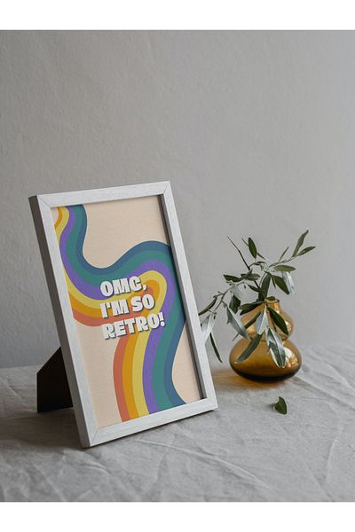 Arthopia Pinterest Ο ΝΑΙ ΤΟΥ ΘΕΑΜΑΤΑ! Είμαι τόσο ρετρό αφίσα με κορνίζα υψηλής ποιότητας σχεδίασης