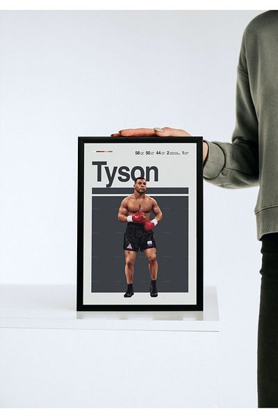 Arthopia Μποξ Mike Tyson με κορνίζα υψηλής ποιότητας σχεδίασης