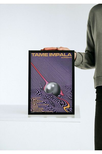 Arthopia Εξώφυλλο άλμπουμ Tame Impala Currents Pinterest Αφίσα με κορνίζα Δώρο Διακόσμηση Σχέδιο ζωγραφικής