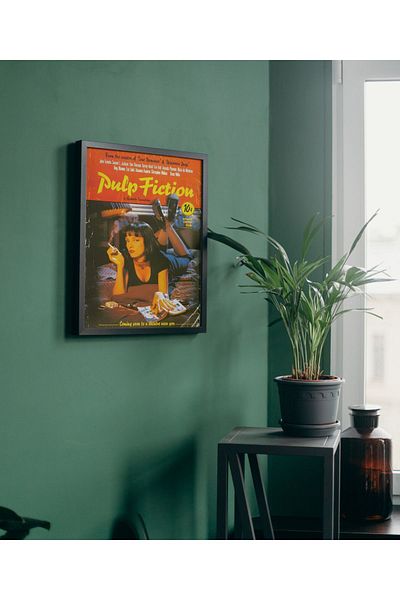 Arthopia Διακοσμητικό κορνίζας ταινίας Pulp Fiction Ζωγραφική αφίσας