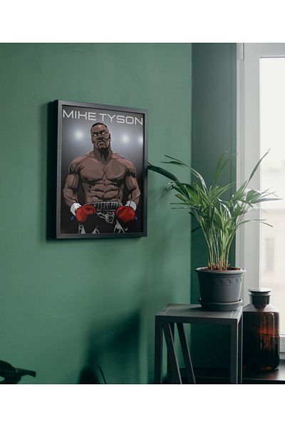Arthopia Μποξ Mike Tyson με κορνίζα υψηλής ποιότητας σχεδίασης
