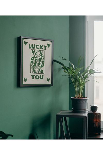 Arthopia Lucky You Mug Valise Pinterest Αφίσα με κορνίζα Δώρο Διακόσμηση Σχέδιο Ζωγραφική