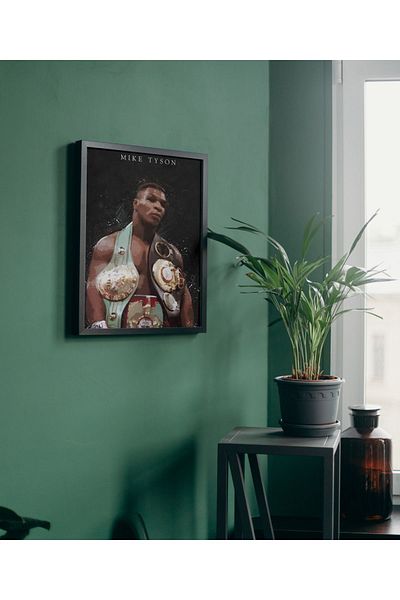 Arthopia Μποξ Mike Tyson με κορνίζα υψηλής ποιότητας σχεδίασης
