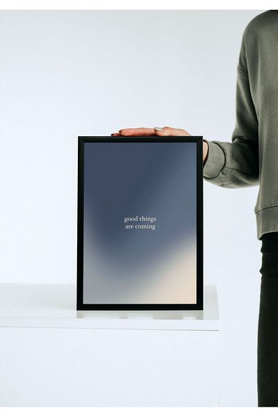 Arthopia Καλά πράγματα έρχονται Energy Pinterest Αφίσα με κορνίζα Υψηλής ποιότητας διακοσμητικό σχέδιο ζωγραφικής