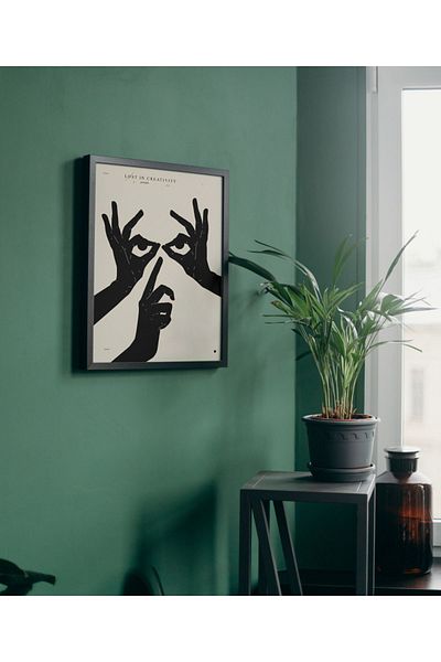 Arthopia Καλλιτεχνική αφίσα Pinterest με κορνίζα δώρο διακόσμησης ζωγραφικής