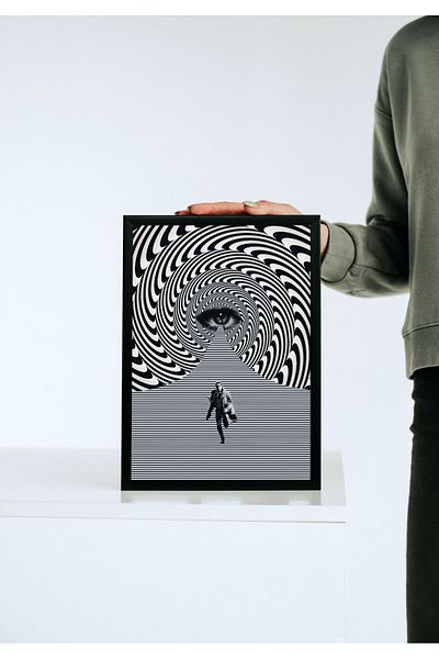 Arthopia Σπειροειδές μάτι Pinterest Πίνακας σχεδίασης διακόσμησης υψηλής ποιότητας με πλαίσιο αφίσας