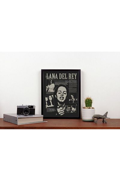 Arthopia Περιοδικό Lana Del Rey Πίνακας υψηλής ποιότητας σχεδίου με κορνίζα αφίσας