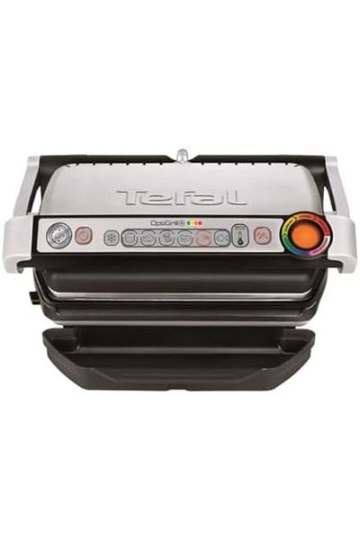 TEFAL Electric Grill Gc712d34 – 2000w, 600 Cm², Manual Automatic Mode, Titanium, Washable