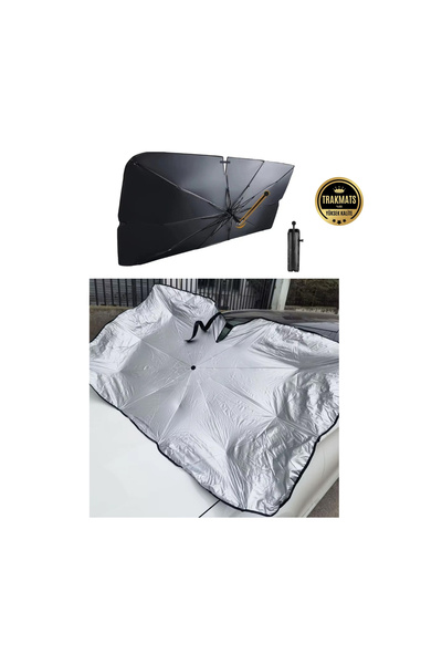 TRAKMATS مظلة شمسية للسيارة بمقبض ملتوي لميتسوبيشي لانسر 2001-2002-2003-2004-...