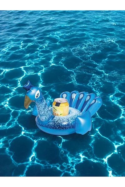 BYCEGU 75321 Inflatable Sea Pool with Animal Figure Cup Holder Inflatable Swimming Pool Is One Piece