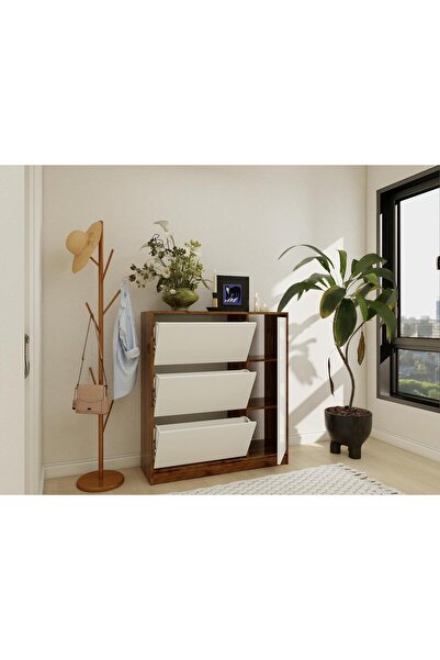 Masif Market KORİKOS DÜŞER KAPAKLI AYAKKABI DOLABI