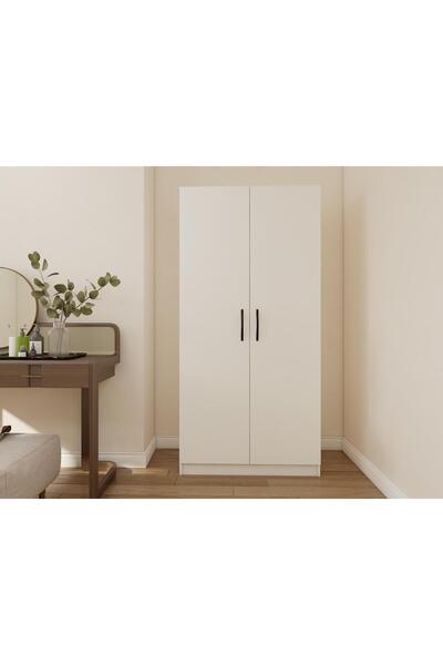 Masif Market 2 Kapaklı Bölmeli Gardırop