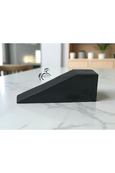 Krb Ahsap Anthracite Gray 3 Pieces Door Stopper, Door Stopper, Wooden Door Wedge, Wooden Wedge