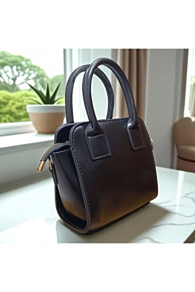 ZİVORA Kadın Kutu Model Fermuar Kapama Detaylı Şık Mini El ve Omuz Çantası