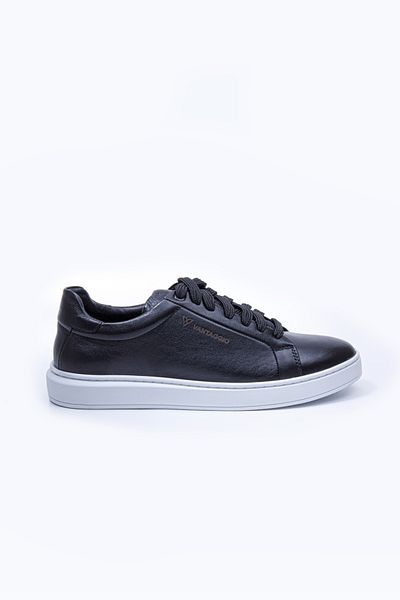 Vantaggio Adidași pentru bărbați din piele naturală neagră - Vertex Lace-Up