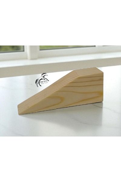 Krb Ahsap 3 Pieces Natural Color Door Stopper, Door Stopper, Wooden Door Wedge, Wooden Wedge