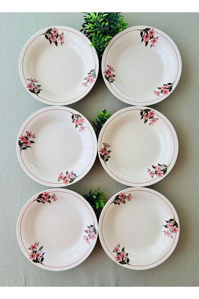 VENÜS HOME DECORATION موديل زهرة الثلج 6 أطباق عشاء