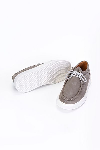 Vantaggio Ανδρικά παπούτσια casual Eagle Grey Nubuck 100% γνήσιο δέρμα