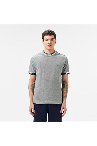 Lacoste Erkek Regular Fit Bisiklet Yaka Gri T-Shirt