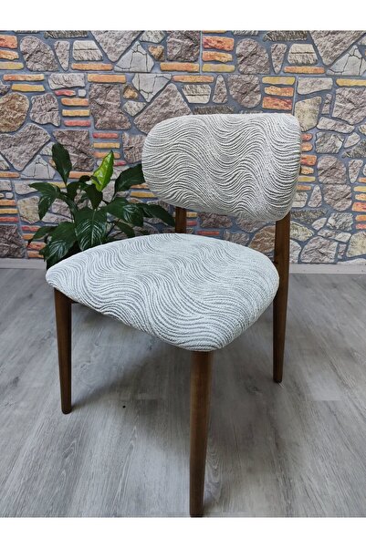 COVER TEKSTİL Bohem yeni model sandalyesi kılıfı jakar ağaç kabuğu desen