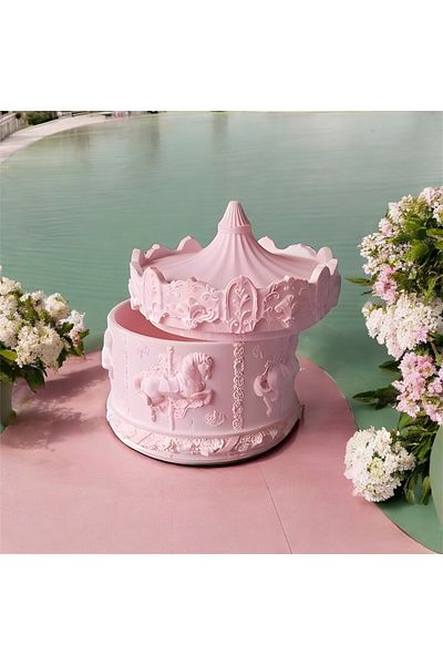 Home صندوق المجوهرات والمجوهرات 12x10 سم - منظم تصميم خاص على شكل دائري