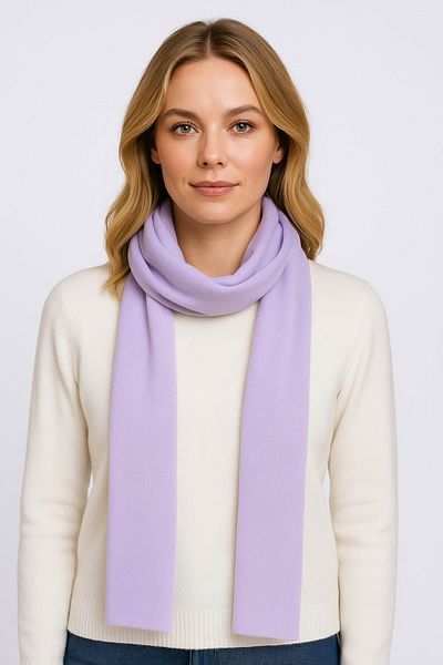 Sebir Moda Single Color Classic Scarf Set