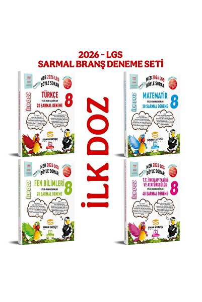 SİNAN KUZUCU YAYINLARI Sinan Kuzucu Yayınları 2026 Ilk Doz 8. Sınıf Lgs Denem...