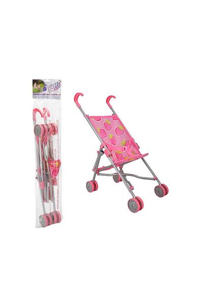Sunman I Chose I Got Sunman the Stroller Baby Car Walking Stick Metal Folding Strawberry Patterned 4 Wheels 3+