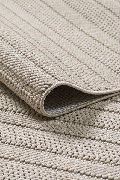 vinosahome Yumuşak Bukleli Bej Halı Salon Mutfak Yolluk Antre Balkon Oturma Ç...