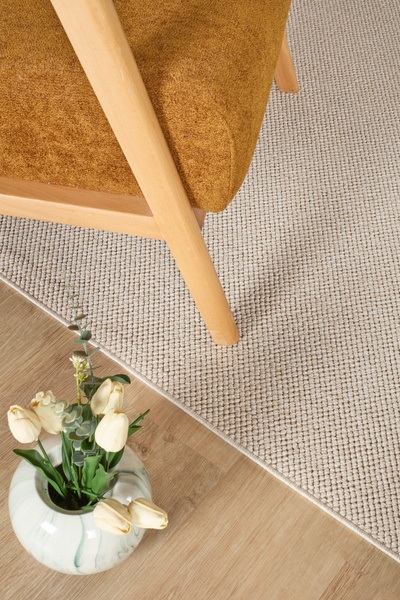 vinosahome Yumuşak Bukleli Bej Halı Salon Mutfak Yolluk Antre Balkon Oturma Çocuk Yatak Odası Halısı Kilim