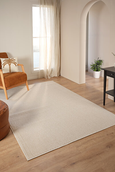 vinosahome Yumuşak Bukleli Krem Bej Halı Salon Mutfak Yolluk Antre Balkon Oturma Çocuk Yatak Odası Halısı Kilim