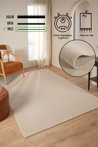 vinosahome Yumuşak Bukleli Bej Halı Salon Mutfak Yolluk Antre Balkon Oturma Çocuk Yatak Odası Halısı Kilim