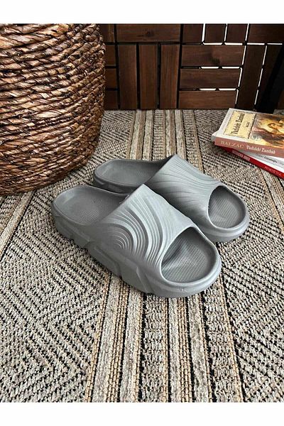 Behtah Kundura Men's Yiezyy Model Slippers Sport Slippers Non-Slip Sole Beach Pool Beach Daily Slippers