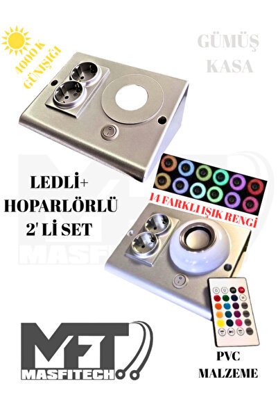 Masfitech Dolap Ve Tezgah Altı Bluetooth Müzik Çalar Hoparlör Ve Ledli Prizma...
