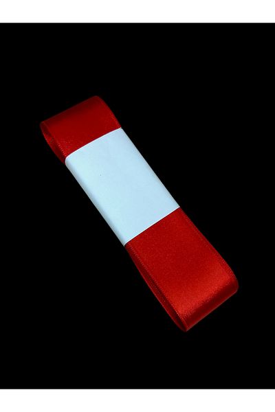 yörük tuhafiye 4 cm Red Satin Ribbon 10 Meters One Ball, Satin, Seten, 4 cm Width Satin Rose Bouquet Ribbon