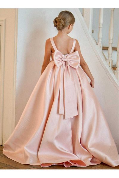 Kids Nora Dress Girl's Evening Dress and Buckle Princess Model