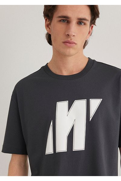 Mavi Anthracite Men's T-Shirt m 0612751 -80106