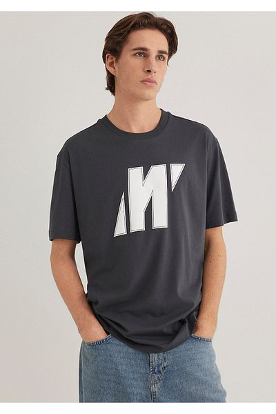 Mavi Anthracite Men's T-Shirt m 0612751 -80106