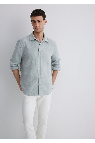 Mavi Light Green Shirt Regular Fit 0211518 -70148