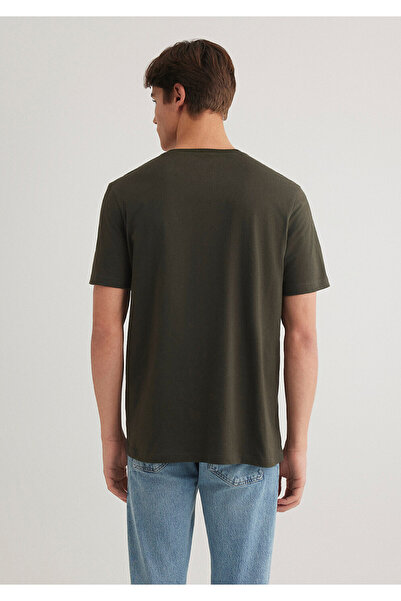 Mavi Logo Baskılı Yeşil Tişört Regular Fit / Normal Kesim 0611714-71587