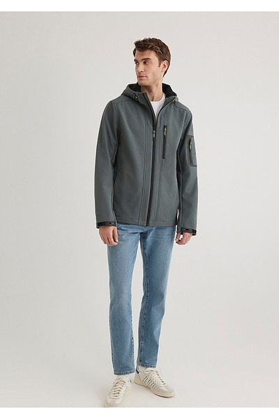 Mavi Pro Hooded Khaki Jacket Slim Fit 0110562 -71598